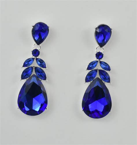 earrings for royal blue dress.